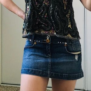 Mini jeans skirt
